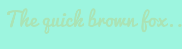 Image with Font Color AAE3B5 and Background Color 9DF5DF